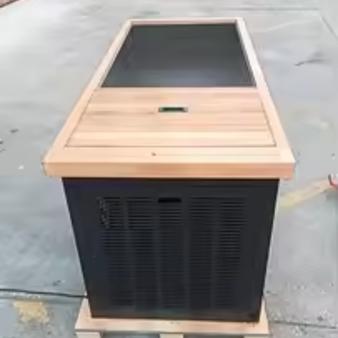 Modern Design Wooden Ice Bath Fitness Recovery Cold Plunge Water Chiller for Hotel Use