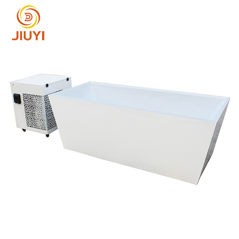 Hot Selling Rectangular Cold Plunge Freestanding Soaking Bathtub Acrylic Ice Bath Tub with Chiller