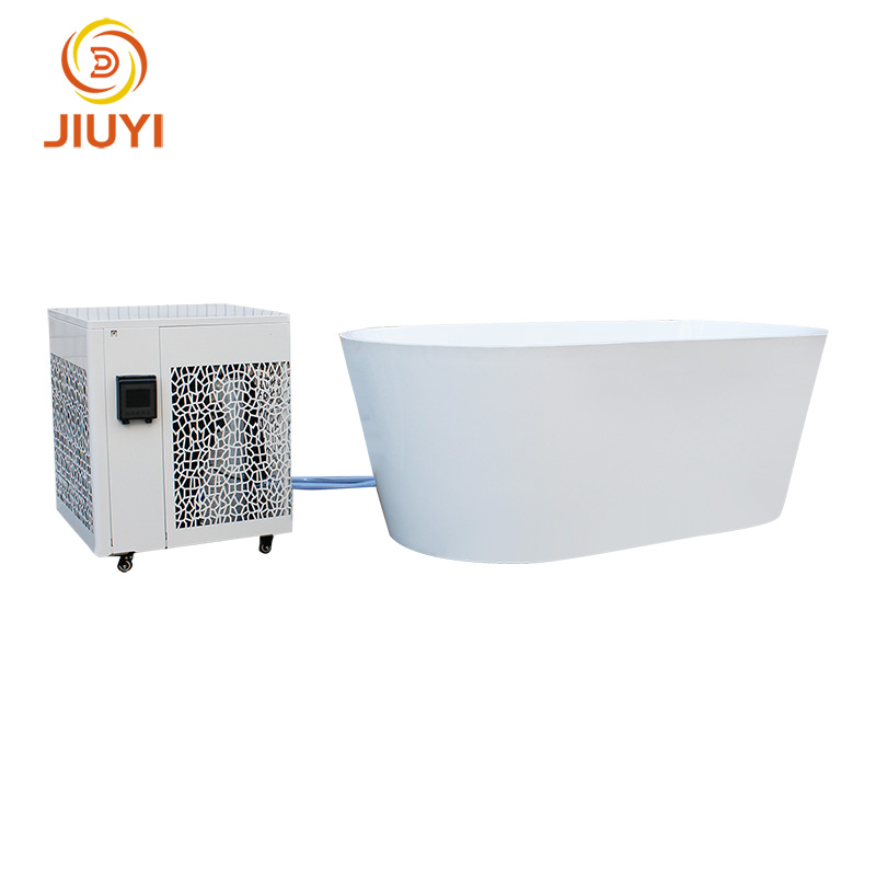 Hot Sale Premium Freestanding Cold Plunge Spa Massage Tub White Acrylic Ice Bath Tub for Athlete Recovery and Therapy