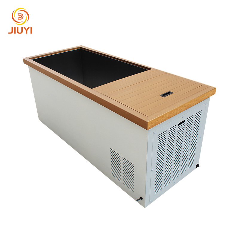 New Design Outdoor Stainless Steel Cold Plunge Recovery Tub Wood Ice Bath Tub & Chiller 1 hp