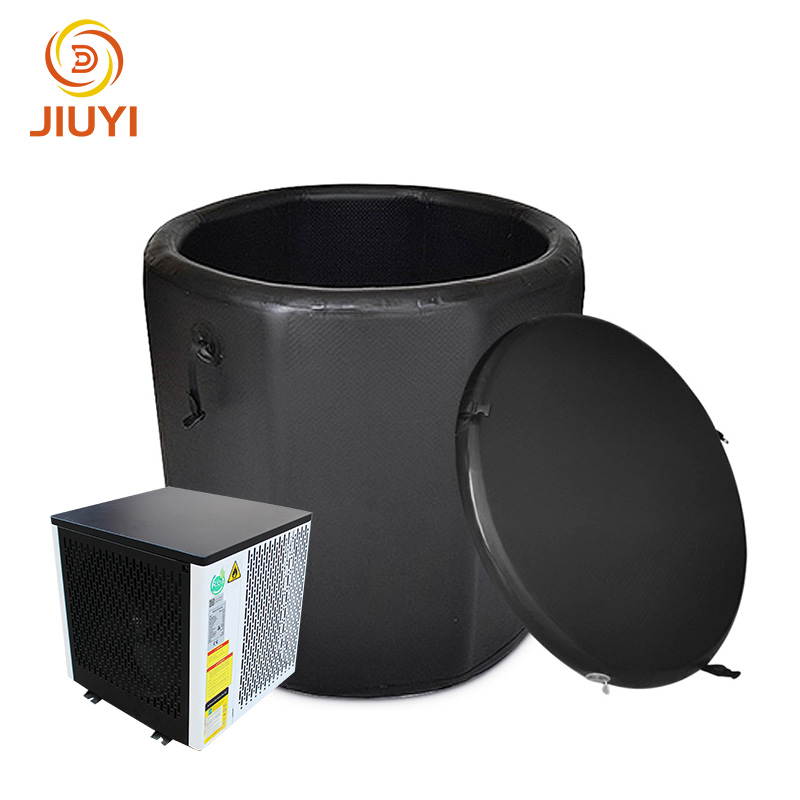 Customized Size Round Drop Stitch Cold Plunge Ice Barrel Bath Inflatable Ice Bath and Chiller