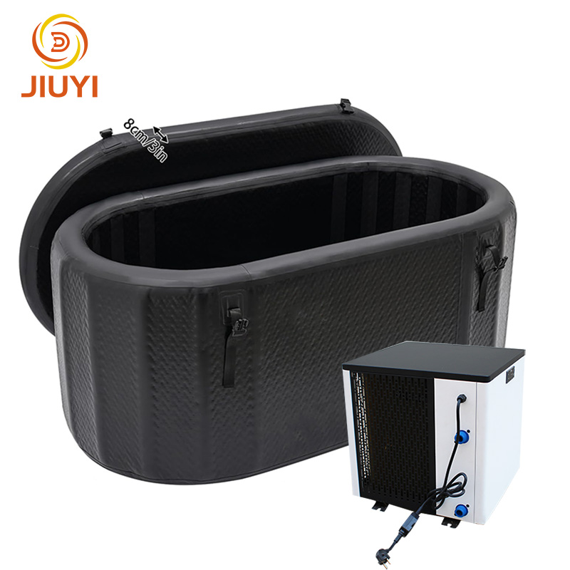 Custom Fitness Recovery Ice Bathtub Inflatable Cold Plunge Set Cold Pod Ice Bath Tub with Filter Chiller System