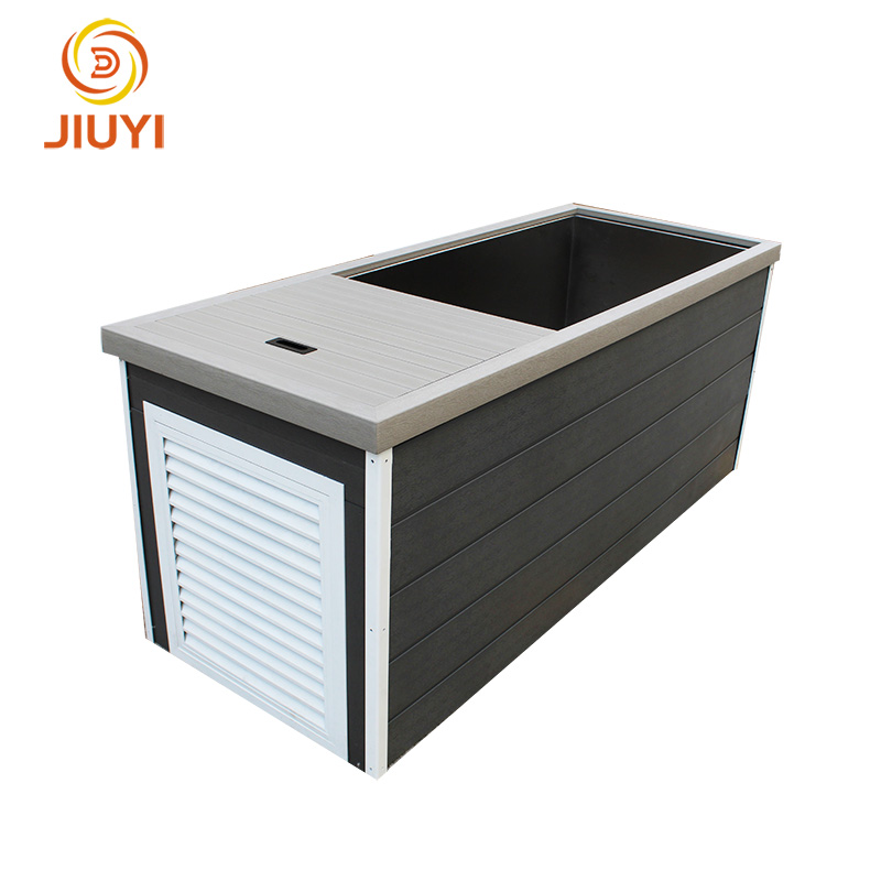 High Quality Custom Luxury Portable Ice Bath Tub Modern Stainless Steel Wooden Cold Plunge