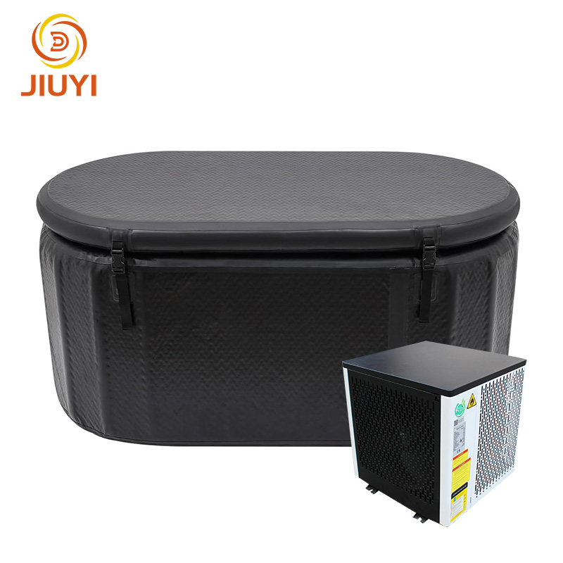 High Quality Pvc Inflatable Cold Plunge Ice Bath Barrel with Chiller for Cold Recovery and Therapy