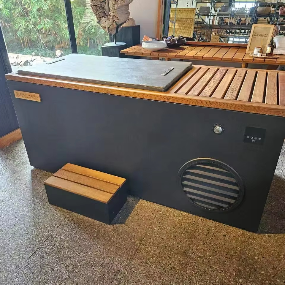 New Design Outdoor Stainless Steel Cold Plunge Recovery Tub  Ice Bath Tub & Chiller 1 hp