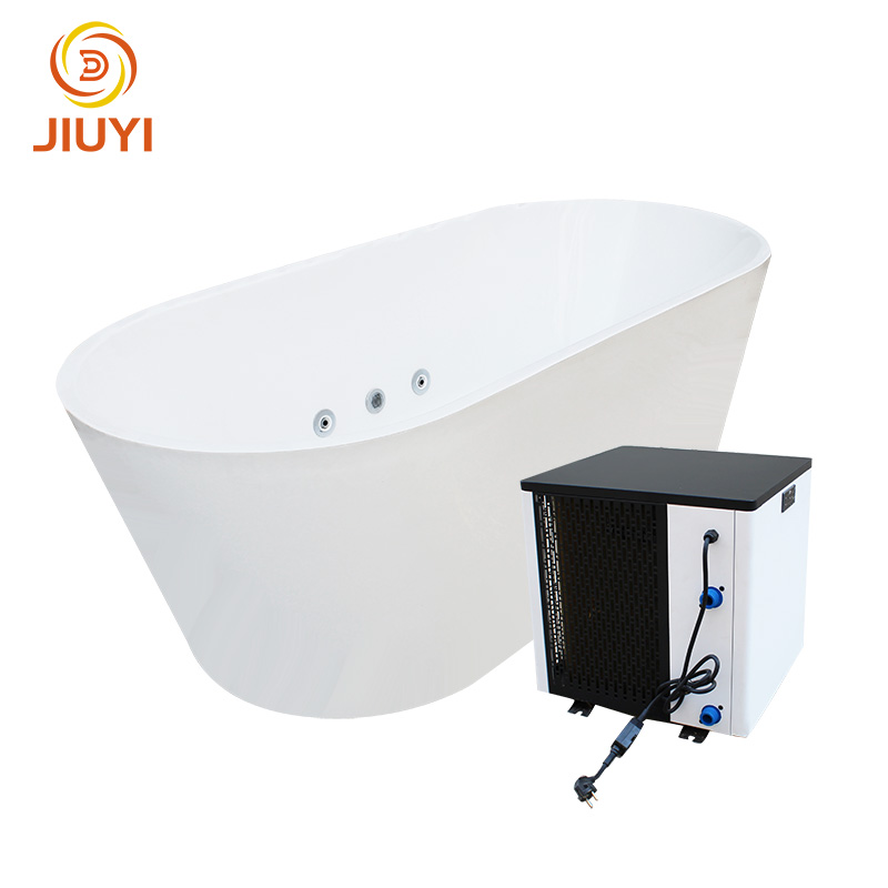 Custom Oval Ice Bath Tub Big Acrylic Ice Bath Therapy Cold Plunge Tub Pool with Filter and Jets for Indoor Outdoor
