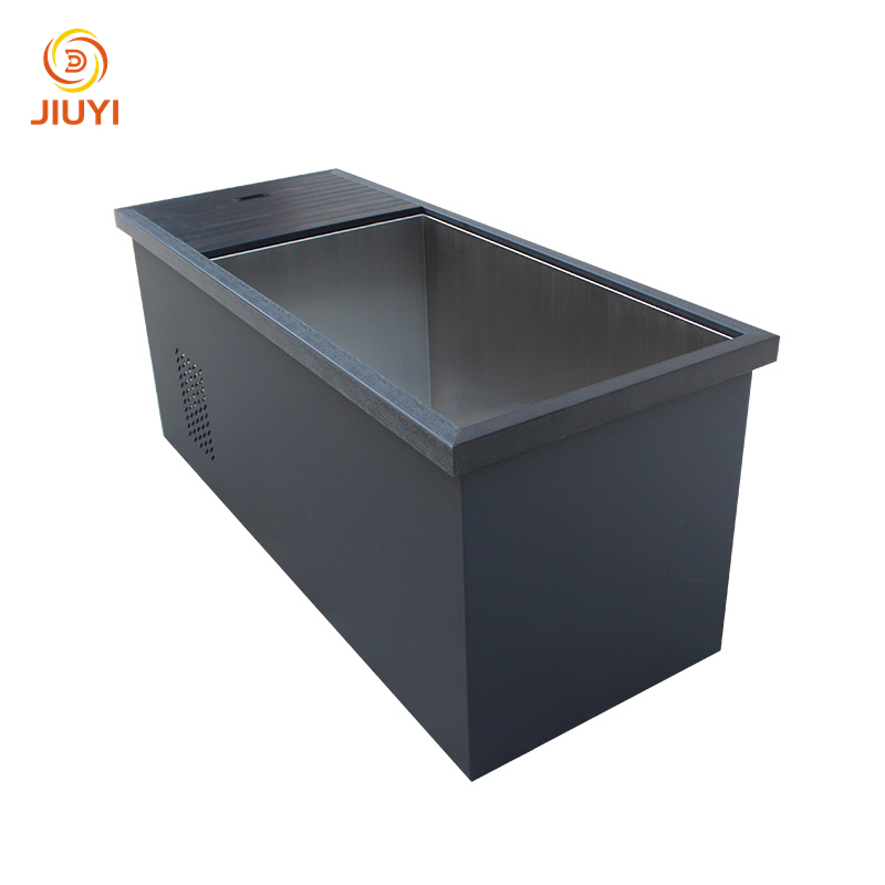 Customize Size Large Stainless Steel Metal Ice Bath Cold Plunge Tub with Cooling System for Adults