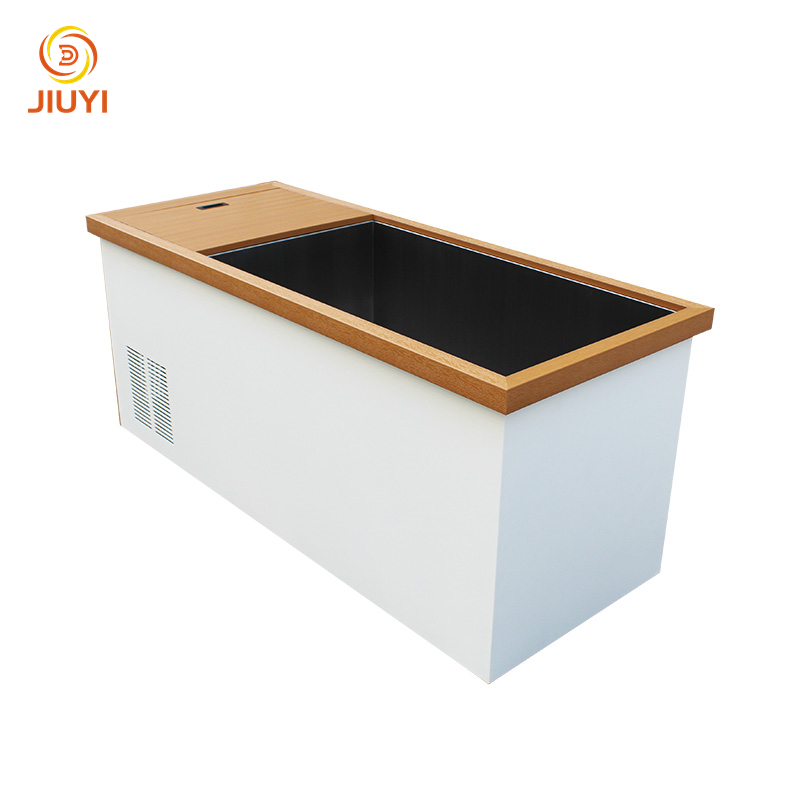 Athletes Relieve Muscle Fatigue Outdoor Courtyard Portable Wood Cold Plunge Ice Bath Tub with Chiller